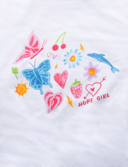 Butterfly Dolphin Pattern Short Sleeve Top