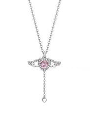 Cupid Angel Rhinestone Necklace