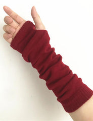 Striped Long Finger Sleeves