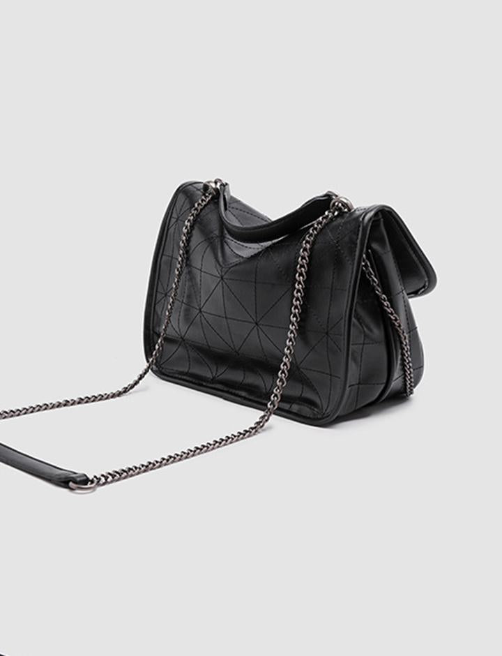 Rhombus Chain Soft Shoulder Messenger Bag