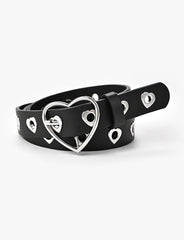 Heart Eyelet Buckle Belt