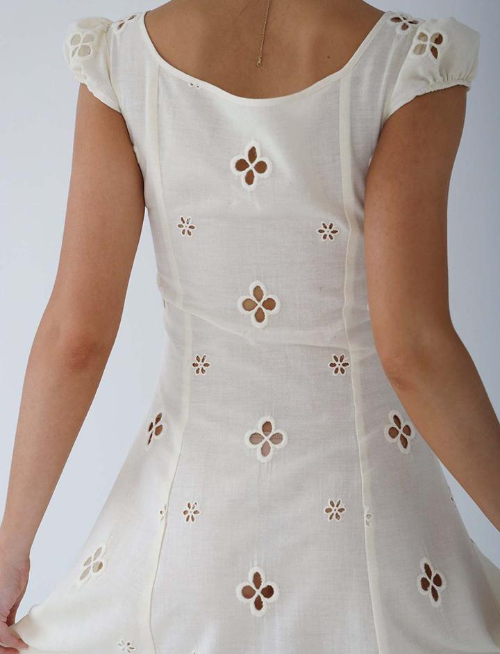 Cotton Embroidered Dress   Trendy   Mid Length Dress