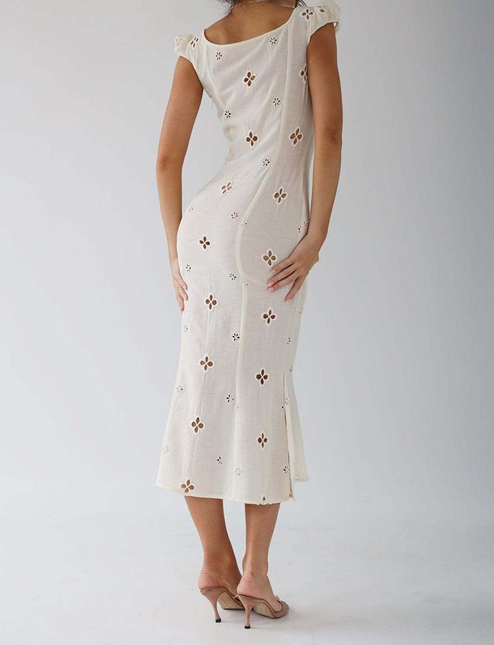 Cotton Embroidered Dress   Trendy   Mid Length Dress