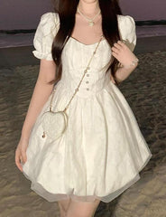 Waisted Sweet Princess Lolita Puff Dress