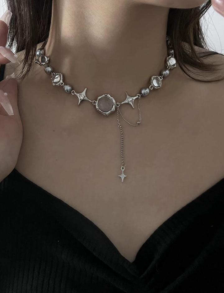 Cross Tassel Necklace