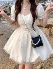 Waisted Sweet Princess Lolita Puff Dress