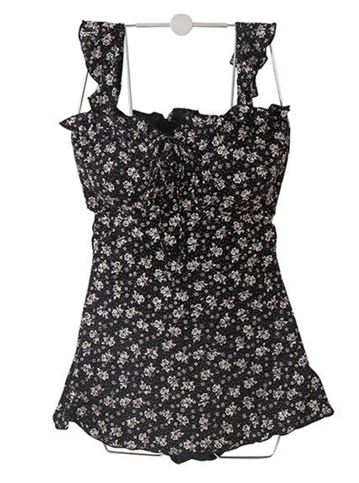 Small Floral Holiday One-Piece Swimsuit