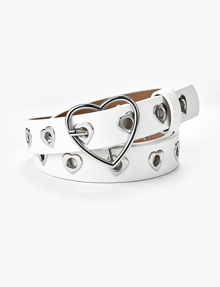 Heart Eyelet Buckle Belt