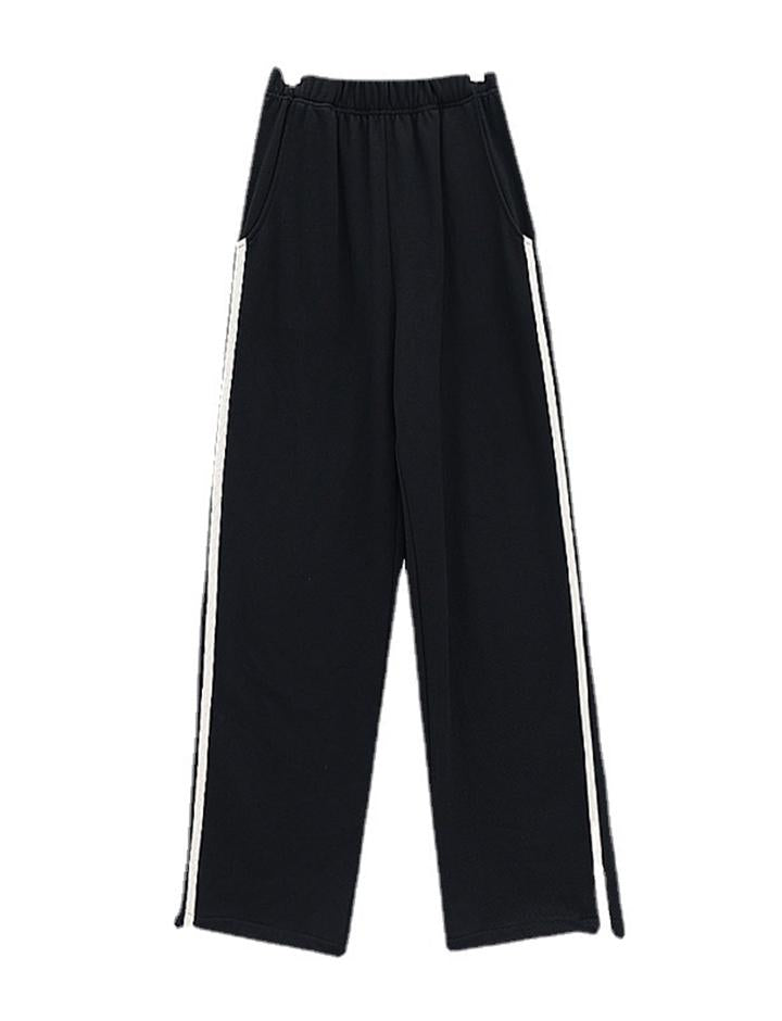 American Style Street Loose Casual Trousers Sweatpants Striped