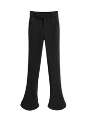 High Waist Slim Fit Flared Trousers