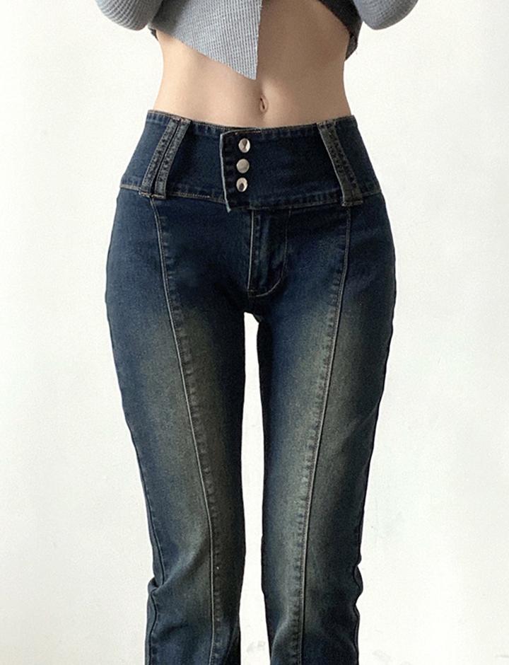 American Vintage Dark Blue Bootcut Jeans