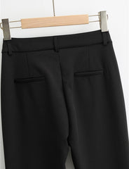 High Waist Slim Fit Flared Trousers