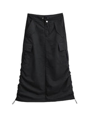 Multi-pocket High-waisted Utility Skirt