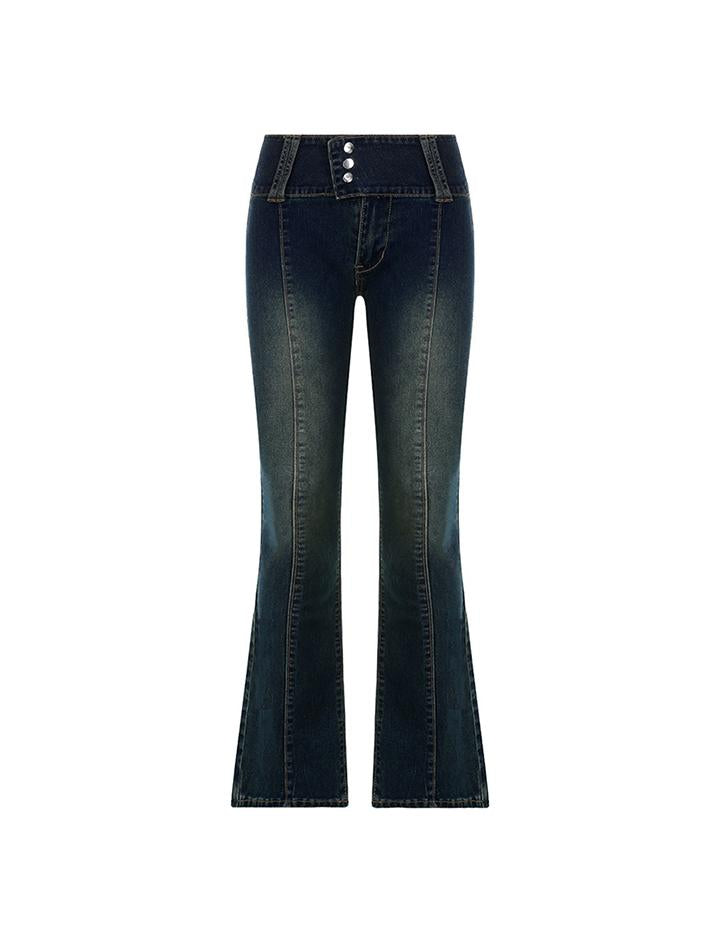 American Vintage Dark Blue Bootcut Jeans