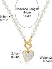 Sweetheart Decor Pearls Necklace