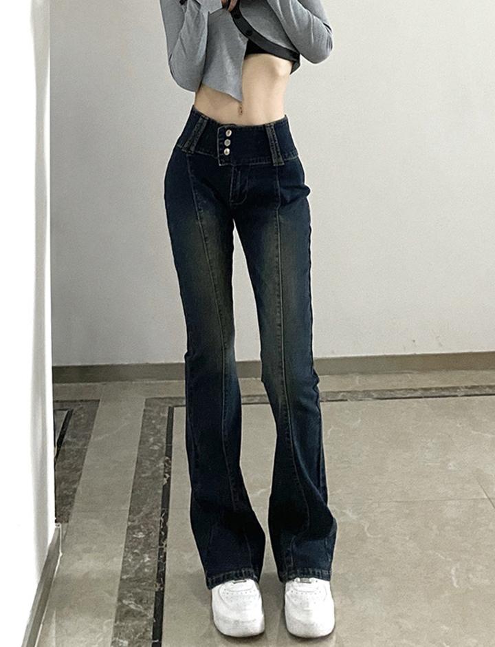 American Vintage Dark Blue Bootcut Jeans