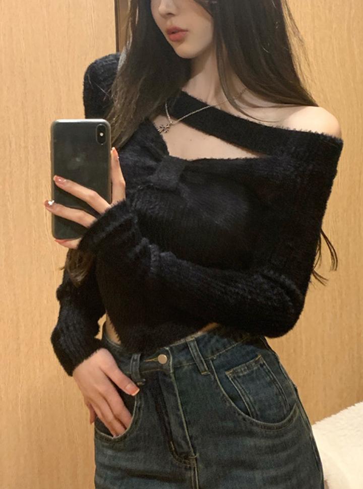 Soft Waxy Dropped Shoulder Sweater