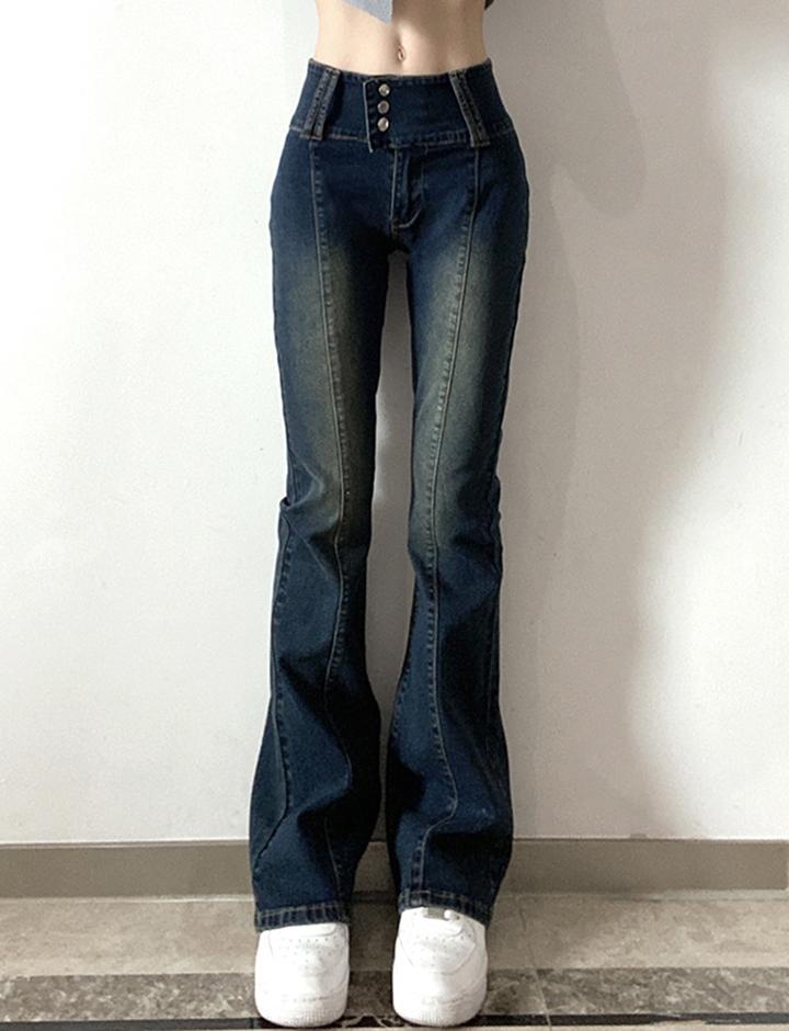 American Vintage Dark Blue Bootcut Jeans