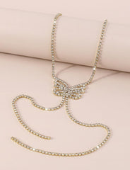 Butterfly Rhinestone Necklace