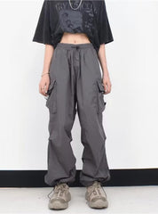 Loose Simple Wide-leg Casual Pants Parachute Pants