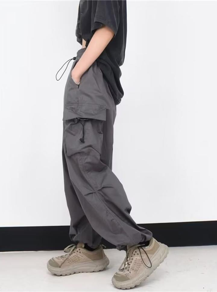 Loose Simple Wide-leg Casual Pants Parachute Pants