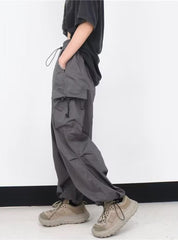 Loose Simple Wide-leg Casual Pants Parachute Pants