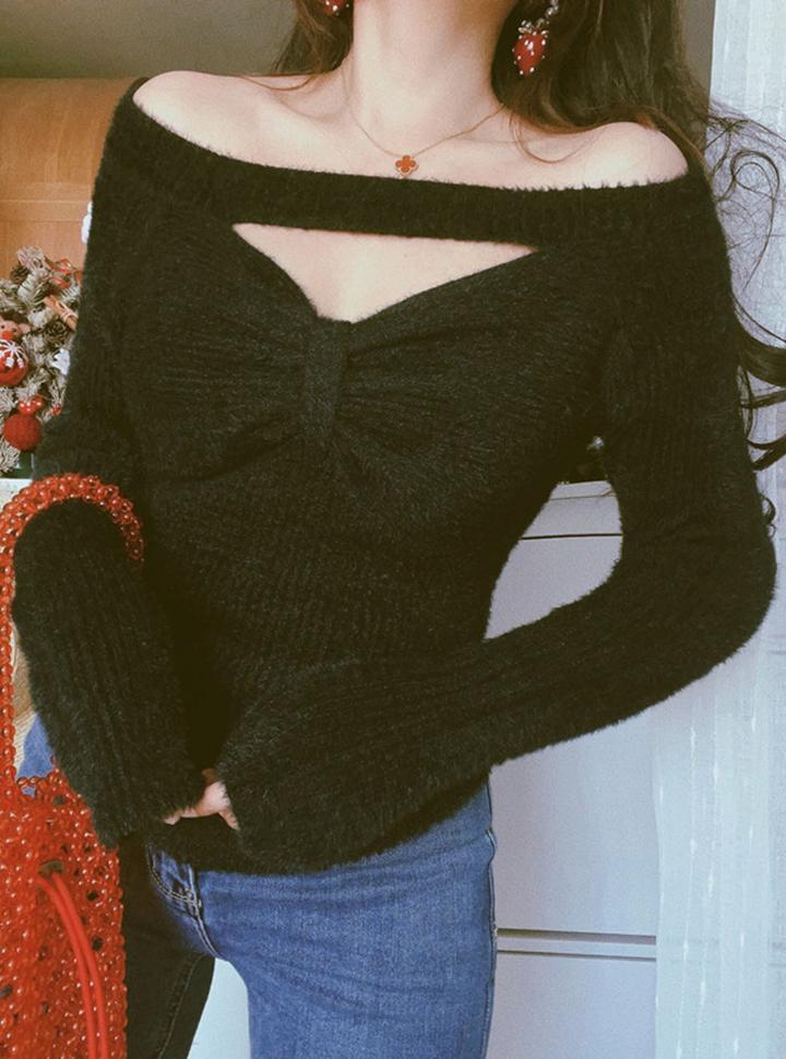 Soft Waxy Dropped Shoulder Sweater