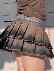 Wash Style Mini Denim Skirt