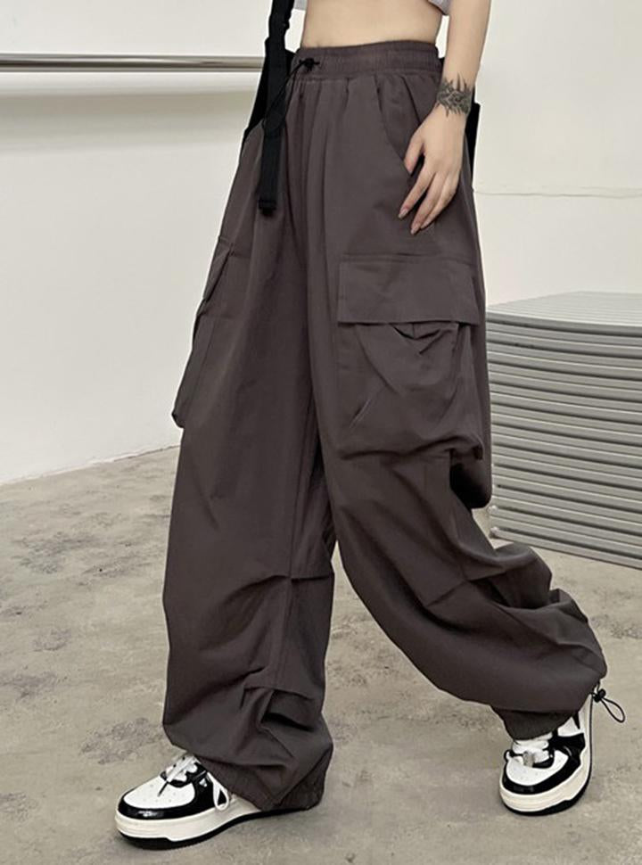 Loose Simple Wide-leg Casual Pants Parachute Pants